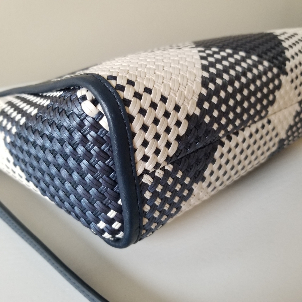 Kate Spade Woven Convertible Clutch Bag Crossbody - Picture 8 of 13